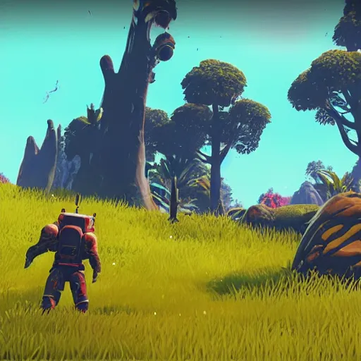 Image similar to a screenshot of no man's sky ( ps 4 2 0 1 6 ), a procedurally generated creature in no man's sky ( ps 4 2 0 1 6 )