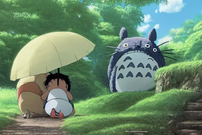 Scifi Totoro, Studio Ghibli, official art, 8k, anime | Stable 