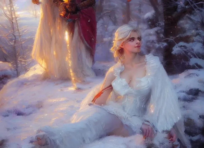 Image similar to ciri in the white frost by vladimir volegov and alexander averin and delphin enjolras and daniel f. gerhartz