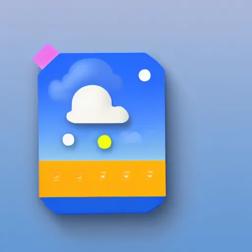 Image similar to icon for weather app, 3 d render, very detailed