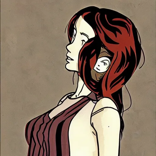 Image similar to amy pond by satoshi kon