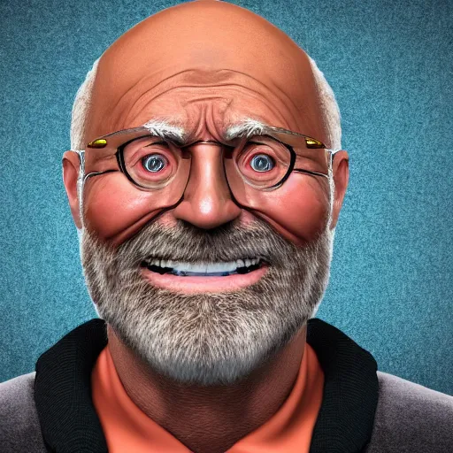 Image similar to portrait of hide the pain harold, accurate and detailed, stock photo, realistic, 8k, Canon DLSR