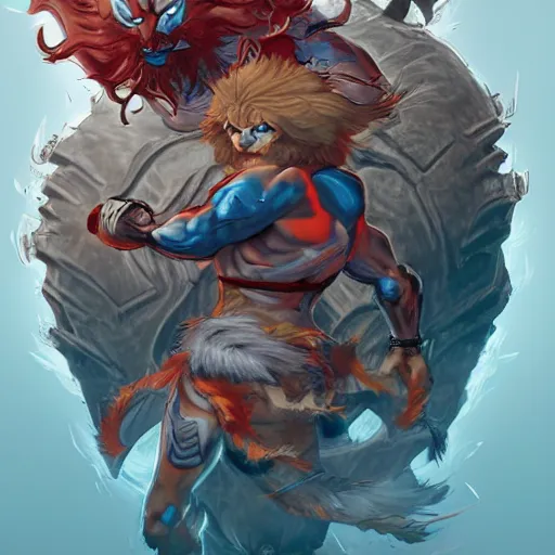 Image similar to thundercats, detailed, intricate, artstation, elegant, illustration, smooth and sharp focus, concept art