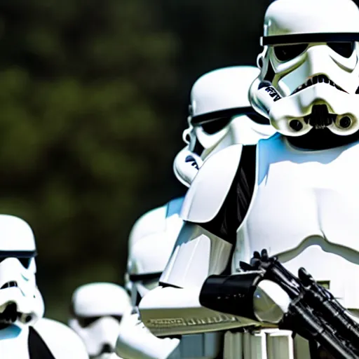 Image similar to stormtroopers at acl festival in high quality