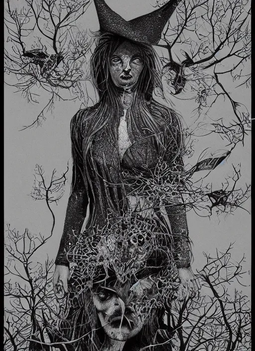 Image similar to Witch goddess painting by Dan Hillier, trending on artstation, artstationHD, artstationHQ, 4k, 8k