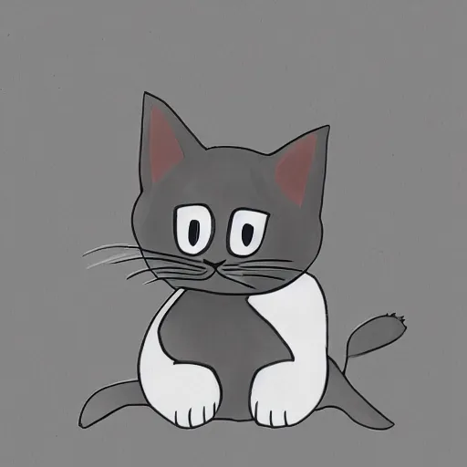 Image similar to a detective gray cat