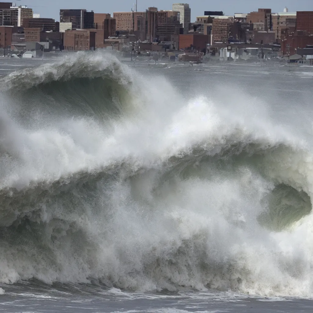 Prompt: omaha nebraska being destroyed by wave after wave of relentless demonic attacks