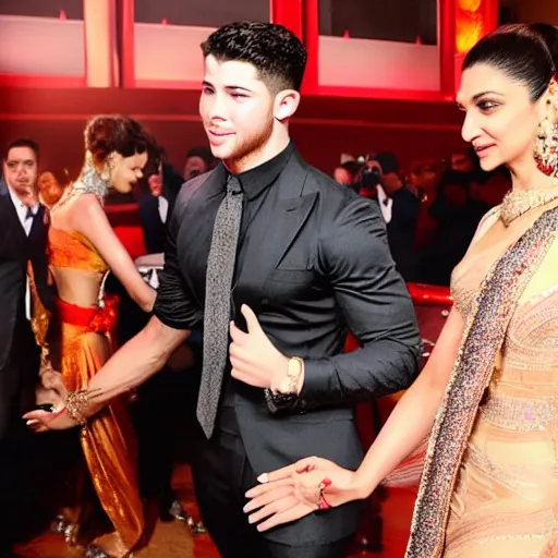 Image similar to depika padukone slapping Nick Jonas