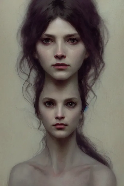 Image similar to Portrait of beautiful pale Wanda Maximoff, artstation, painted by Wayne Barlowe and Greg Rutkowski and zdislav beksinski and Ruan Jia and Mandy Jurgens and Artgerm and william-adolphe bouguereau