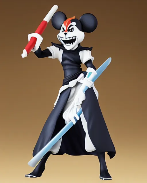 Prompt: disney, bleach, ichigo, figurine, detailed product photo