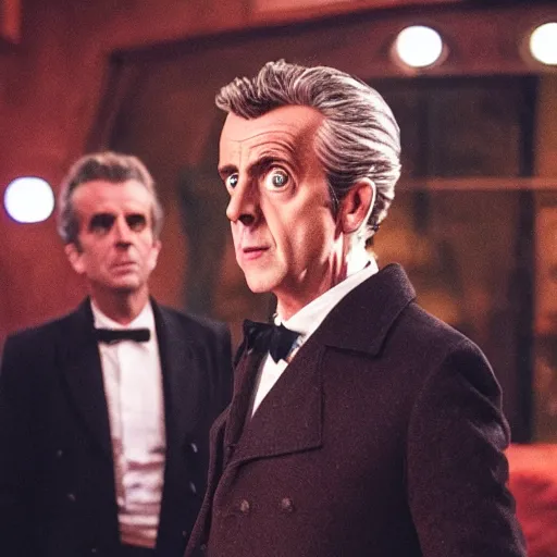 Image similar to still of the twelfth doctor in a martin scorsese movie, 8 0 mm film