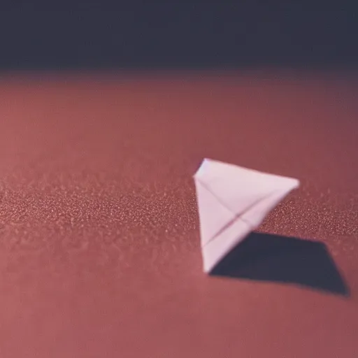 Prompt: close up photo of a small origami saturn eating his son, cinematic, shallow dof, 3 5 mm, 4 k, macro