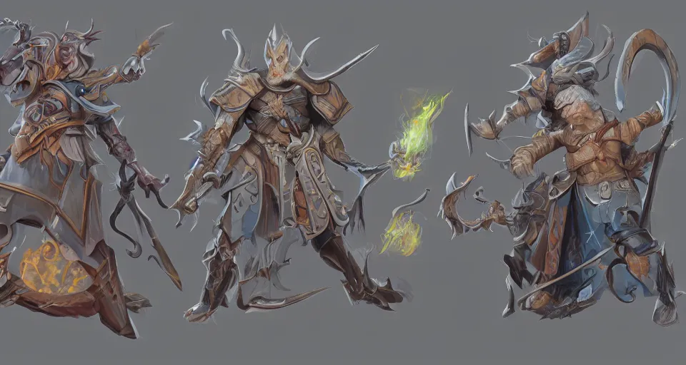 Prompt: the two complementary forces that make up all aspects and phenomena of life, by D&D Concept Artists