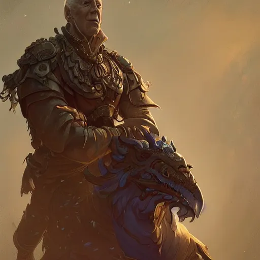 Prompt: Joe Biden , D&D, fantasy, intricate, elegant, highly detailed, digital painting, artstation, concept art, matte,illustration, hearthstone, art by Artgerm and Greg Rutkowski and Alphonse Mucha, simon stalenhag, hyperreal