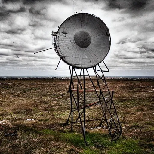 Image similar to abandoned cold war radar installation, 2 0 1 0 photo, 4 k, 8 k, hdr, art station