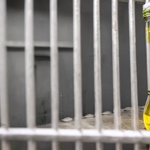 Image similar to bottle of milk inside a jail