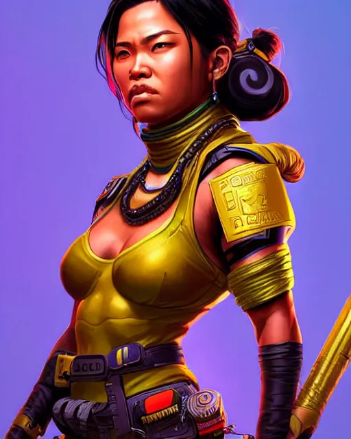 Image similar to The Tiger Queen as an Apex Legends character digital illustration portrait design by, Mark Brooks detailed, soft lighting