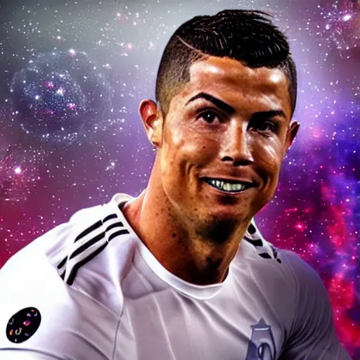 Prompt: ronaldo in space