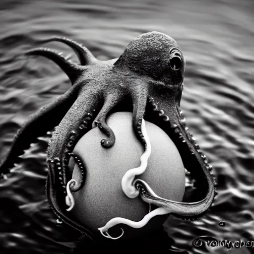 Prompt: octopus wrestling with a sphere, 5 5 mm