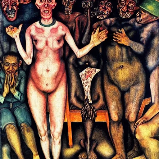 Image similar to critical race theory by otto dix, hyperrealistic, masterpiece, aesthetic