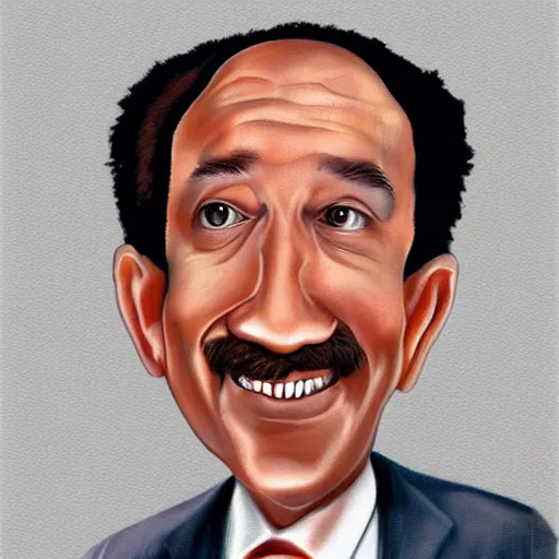 Image similar to Airbrush caricature of a famous mathematician