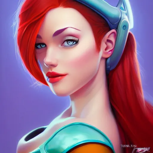 Prompt: lofi katarina from league of legends portrait, Pixar style, by Tristan Eaton Stanley Artgerm and Tom Bagshaw.