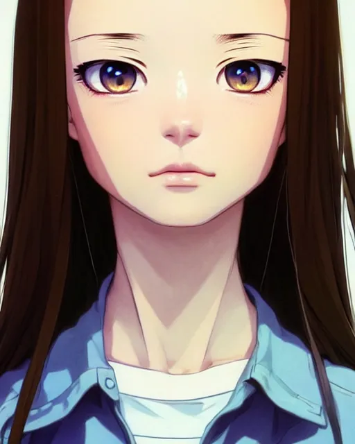 Prompt: portrait Anime as mackenzie foy from Interstellar girl, cute-fine-face, brown-black hair hazel eyes pretty face, realistically shaded, Perfect face, fine details. Anime. Interstellar, realistic shaded lighting by Ilya Kuvshinov, katsuhiro otomo, ghost-in-the-shell, magali villeneuve, artgerm, rutkowski, WLOP Jeremy Lipkin, Giuseppe Dangelico Pino, Michael Garmash, Rob Rey