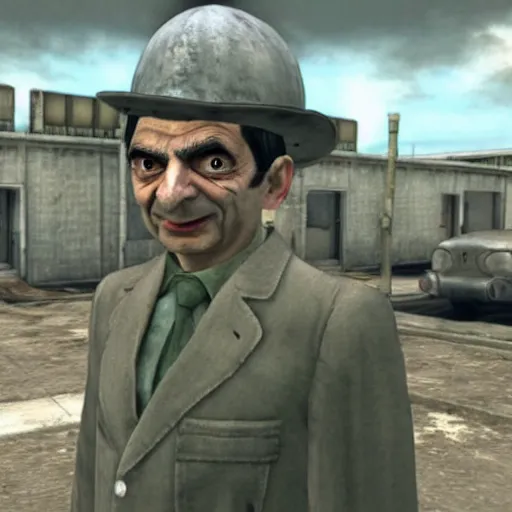 Image similar to mr bean in fallout 3