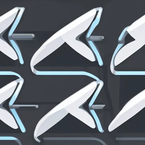 Image similar to a futuristic modern icon for a venture fund related to wings