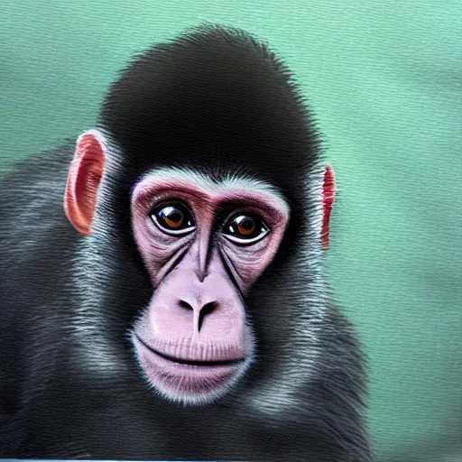 Image similar to monkey in bus, photorealism