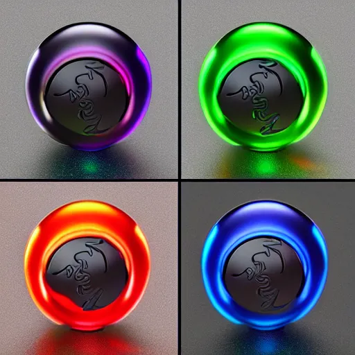 Image similar to razer RGB gaming doorknob