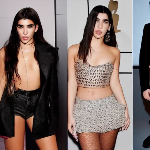 Prompt: !dream Dua Lipa as giga chad