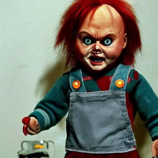 Prompt: Chucky the killer doll from the movie Child's Play