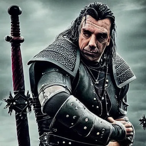 Prompt: Till Lindemann in the Witcher