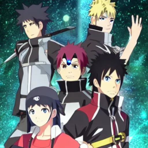 Image similar to Teen Naruto in Sword Art Online Movie Adaptation