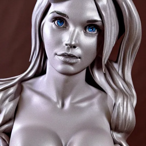 Prompt: amouranth sculpture, high detail