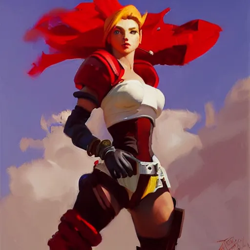 Prompt: Greg Manchess portrait painting of Red XVIII from FFVII as Overwatch character, medium shot, asymmetrical, profile picture, Organic Painting, sunny day, Matte Painting, bold shapes, hard edges, street art, trending on artstation, by Huang Guangjian and Gil Elvgren and Sachin Teng