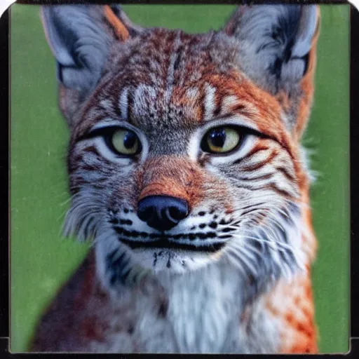 Prompt: polaroid of a lynx