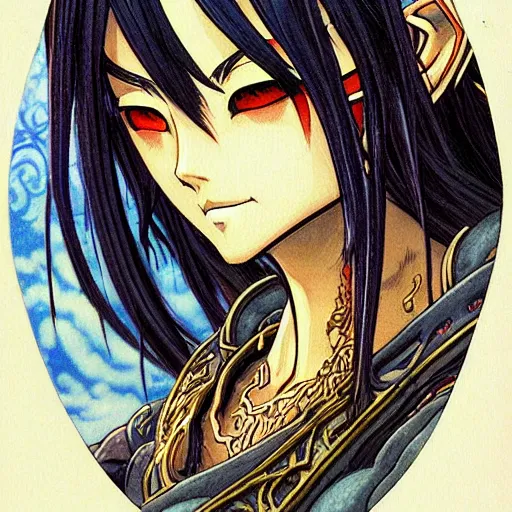 Image similar to prompt : portrait of warcraft character painted in miyazaki color style drawn by katsuhiro otomo and takato yamamoto, inspired by fables, china doll face, smooth face feature, intricate oil painting, high detail, sharp high detail, manga and anime 2 0 0 0