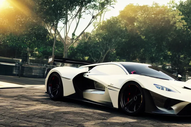 Image similar to photo wallpaper sport car gran turismo 7 forza horizon need for speed fast and furious 5 unreal engine supercar hypercar game concept car octane render, 4 khd 2 0 2 2 3 d cgi rtx style chrome reflexion global illumination ray tracing hdr arstation pixar and disney unreal