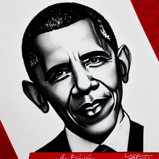 Prompt: a pinup portrait of barack obama