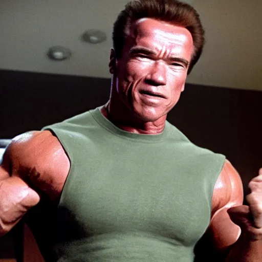 Prompt: Arnold Schwarzenegger as Homelander on The Boys