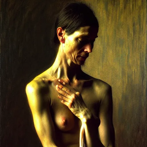 Image similar to ethos of ego. mythos of id. by thomas eakins, hyperrealistic photorealism acrylic on canvas resembling a high - resolution photograph