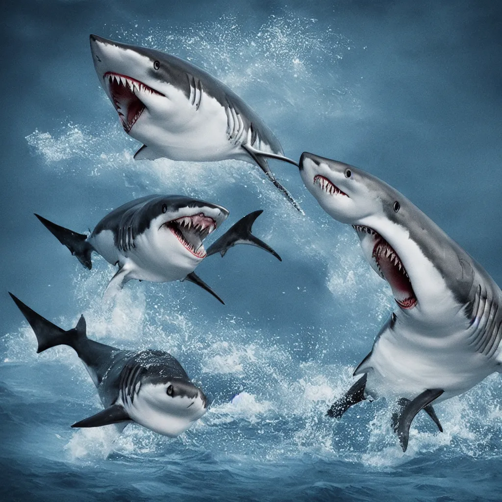 Prompt: killer shark, hyper realistic, sharp focus
