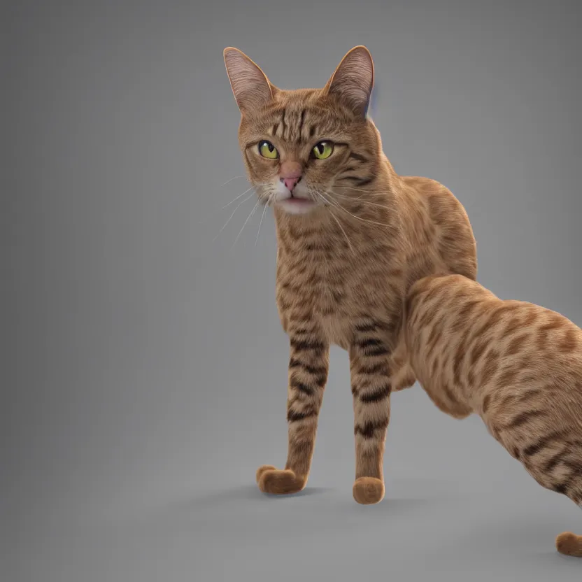 Prompt: a painted cat, volumetric lighting, perfect shape, high detailed, hyperrealistic, ultra detailed, 8 k resolution