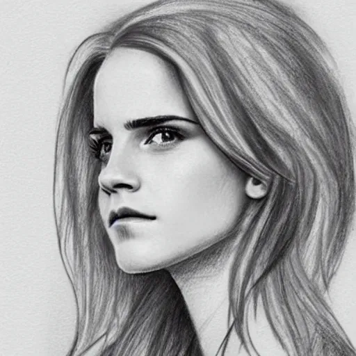 Emma Watson drawing Drawing by Murphy Art Elliott - Pixels