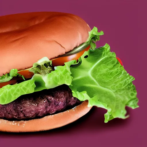 Prompt: burger king foot lettuce, photorealistic photograph, realism, high res, 8k