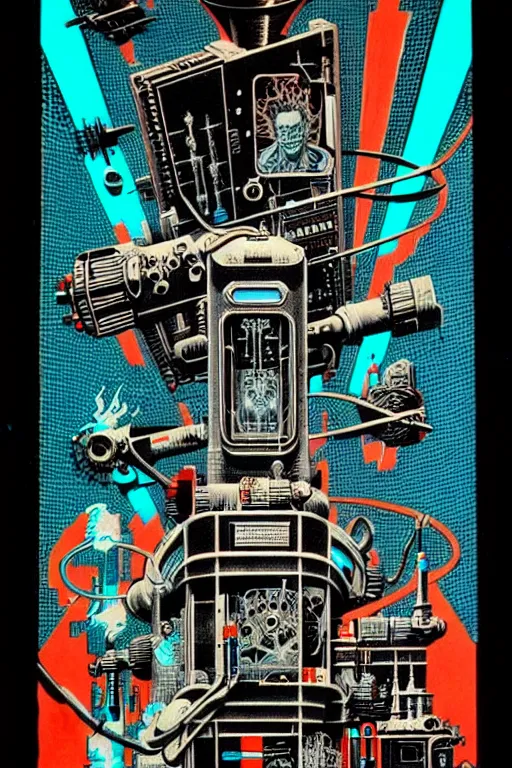 Image similar to mad - scientist laboratory, high details, intricately detailed, by vincent di fate, inking, 3 color screen print, masterpiece, trending on artstation,, sharp, details, hyper - detailed, hd, 4 k, 8 k