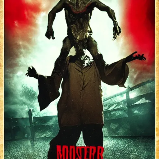 Prompt: horror japanese movie monster