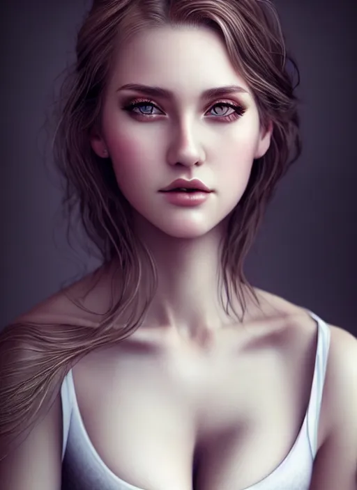 Image similar to a gorgeous scottish female photo, professionally retouched, soft lighting, realistic, smooth face, full body shot, torso, dress, perfect eyes, sharp focus on eyes, 8 k, high definition, insanely detailed, intricate, elegant, art by artgerm and jason chan